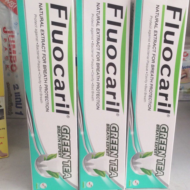 Kem đánh răng Fluocaril green tea
