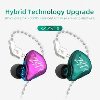 Kz ZST X 1BA + 1DD Tai Nghe Bass Tai Nghe Thể Thao Âm Nhạc DJ Tai Nghe Chơi Game KZ CCA ZST ZSN PRO E10