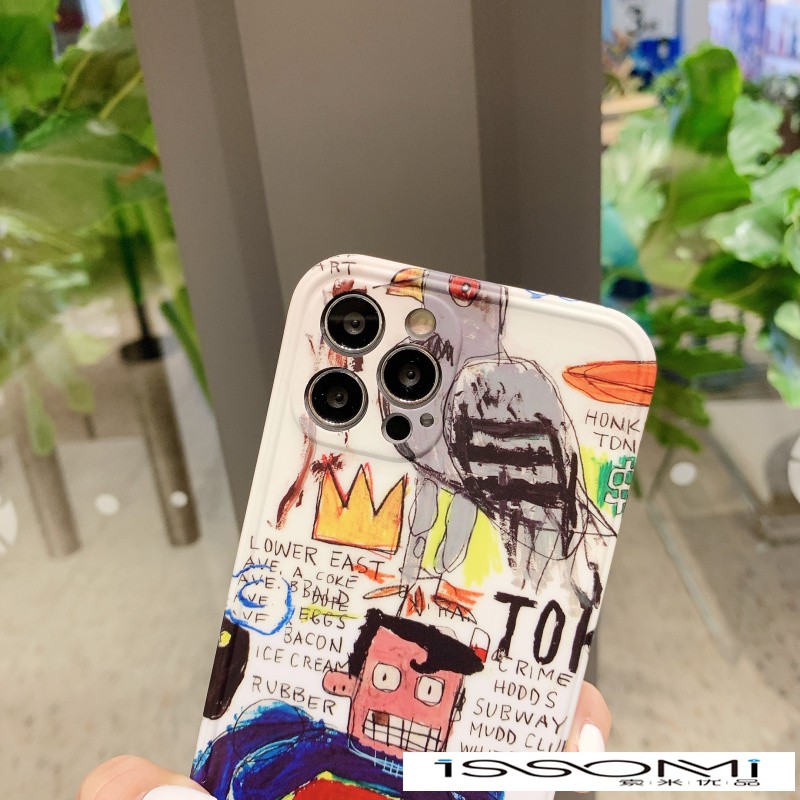 Ốp Điện Thoại Mềm In Hình Siêu Nhân Graffiti Cho Iphone 12 Pro Max 11 X Xs Xr 7p