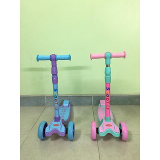 [ RẺ NHẤT SHOPEE ] Combo 2 xe trượt scooter năng động có đèn phát sáng cho bé