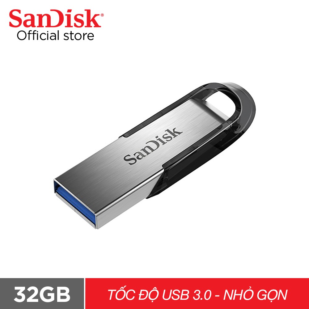 [Mã ELSD15 giảm 15K đơn 50K] USB 3.0 SanDisk CZ73 32GB Ultra upto 150MB/s (Đen) - Chính hãng