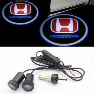 2 Chiếc Đa Năng Đèn Cửa Ô Tô Cho Xe Honda Civic Accord Crv Fit Jazz City Hrv CR-v Cửa Chào Mừng 12v 5w Bóng Máy Chiếu laser Lịch Sự Logo Đèn
