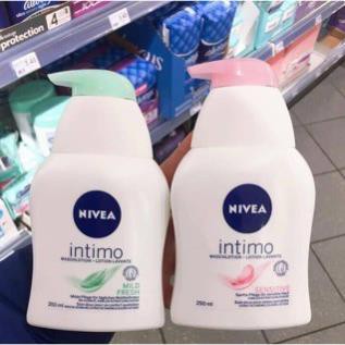 Dung dịch vệ sinh phụ nữ Nivea intimo Đức 250ml - Chuẩn Authenic