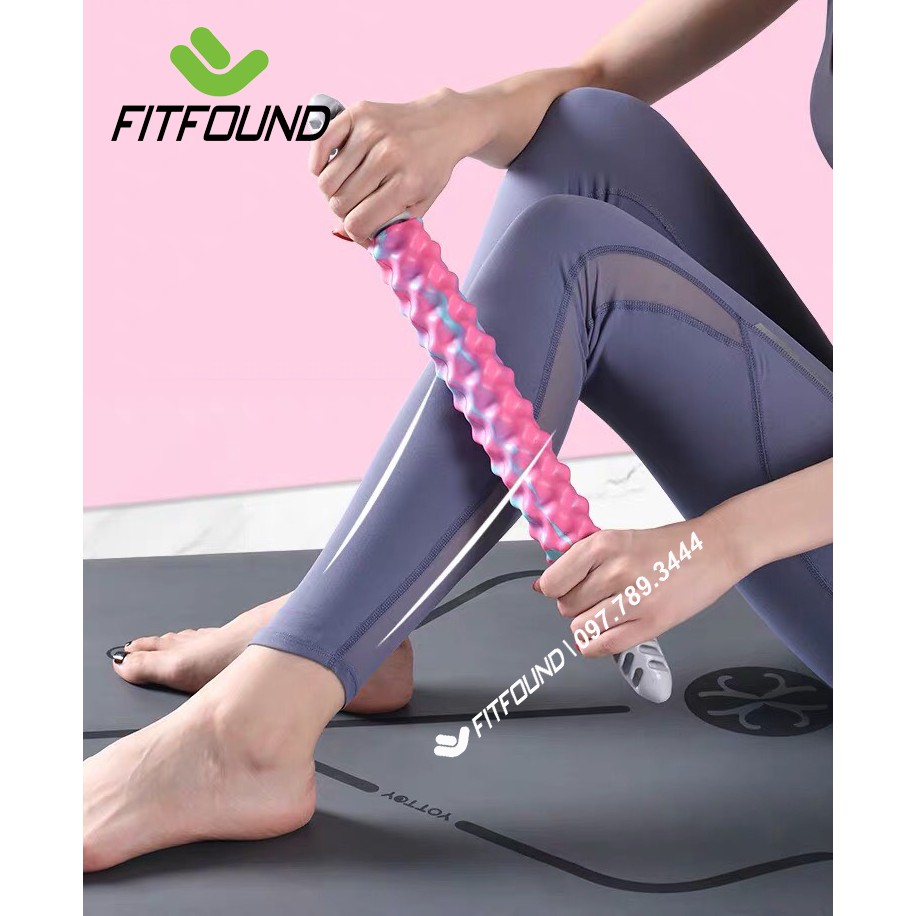 Thanh lăn gai massage mát xa giãn cơ dãn cơ trị liệu thư giãn cơ bắp tập gym yoga - muscle roller stick