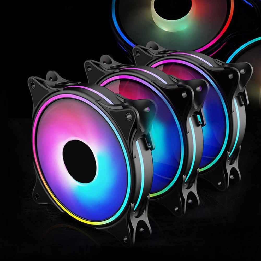 Quạt Fan Case 12cm Cooler halo ARGB 1800RPM - Quạt tản nhiệt PC 12cm