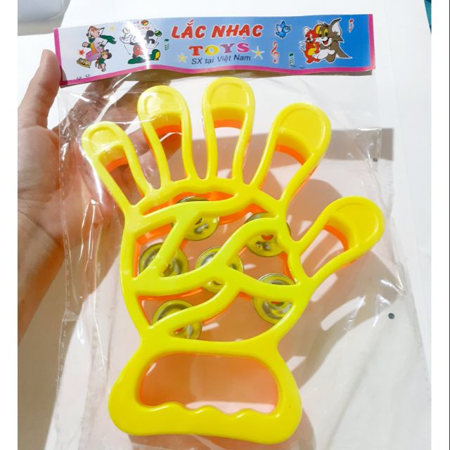 Lắc nhạc,lắc bàn tay loại lớn  hàng Việt Nam  (16cm)