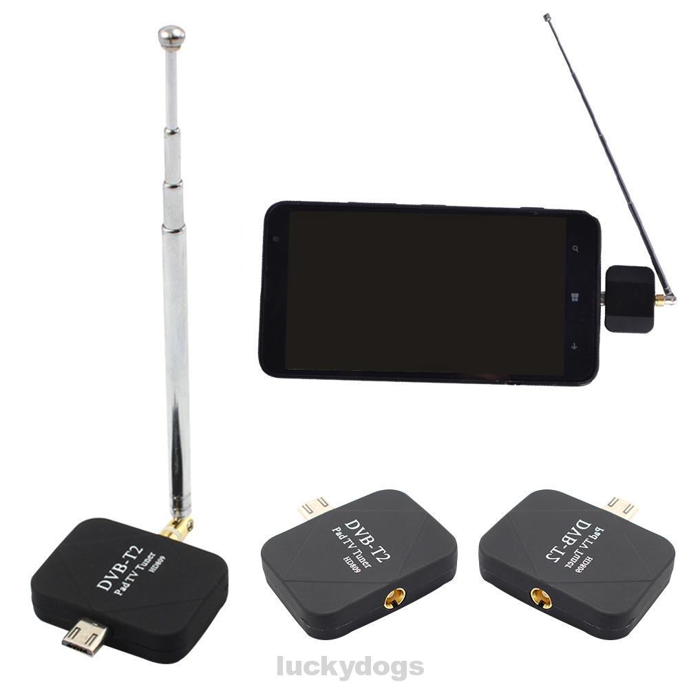 Bộ Ăng Ten Thu Sóng Truyền Hình Kỹ Thuật Số Hd Mini Micro Dvb-t2 Dvb-t Cho Điện Thoại Android