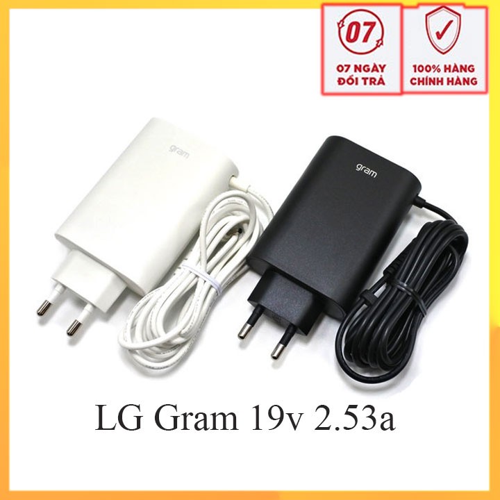 Sạc laptop LG gram 19v 2.53a hàng chính hãng