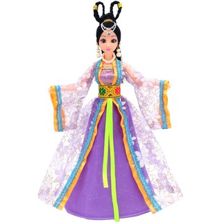 Váy Cổ Trang Xinh Xắn Cho Búp Bê Cao 28-30 Cm - Tím