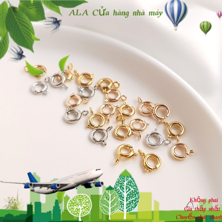 💖Trang sức DIY phụ kiện💖Móc Càng Cua Mạ Vàng 18K 14K Làm Đồ Thủ Công DIY[Khóa kết nối/Khóa kẹp/đóng khóa/Vòng tay/Vòng cổ]