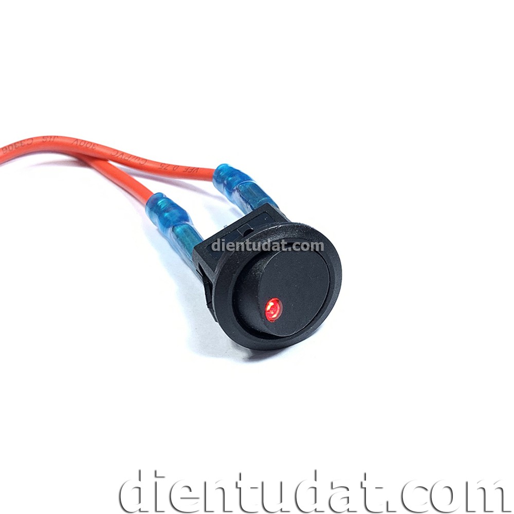 Nút Nhấn Bập Bênh ON/OFF 12V 23mm KCD1