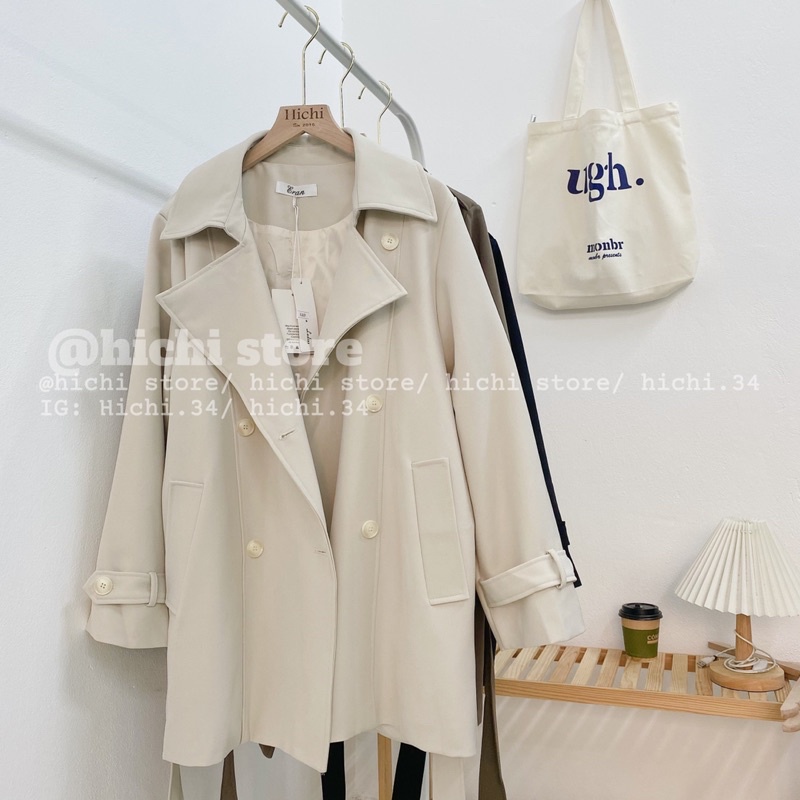 áo mangto dài ảnh thật video phong cách hàn quốc hichi | BigBuy360 - bigbuy360.vn