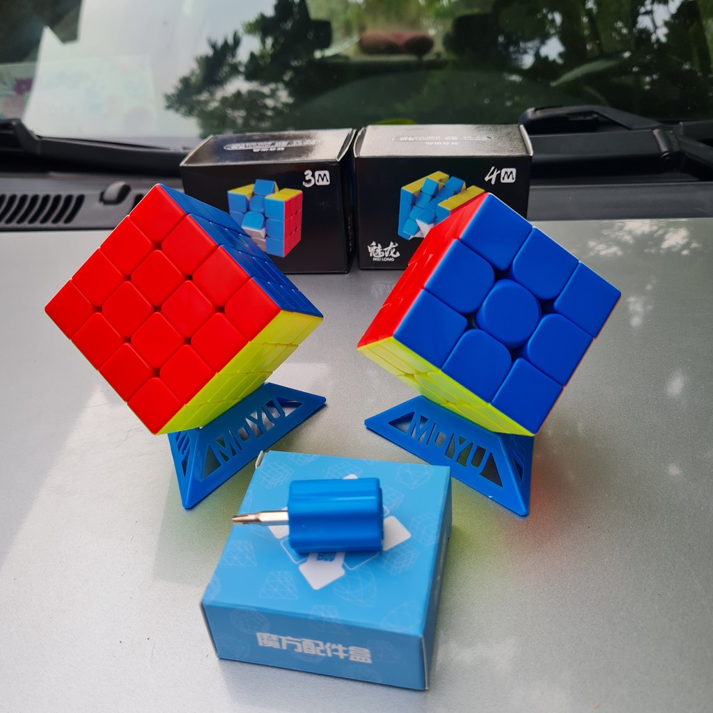 [người bán địa phương] Rubik 3x3 nam châm Rubic từ tính Meilong MOYO RBN03  BENZ STORE TN