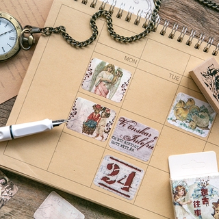 Set 45 Miếng Dán Trang Trí Đa Chúc Năng Phong Cách Retro
