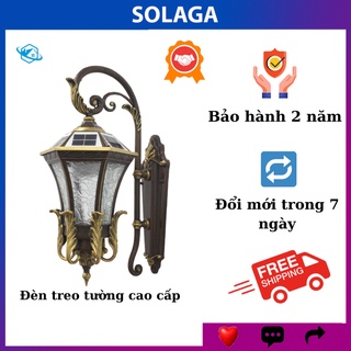 Đèn gắn tường năng lượng mặt trời cao cấp SOLAGA HT800, đèn trang trí treo tường NLMT