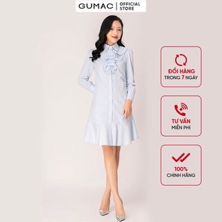 Đầm nẹp phối bèo gumac db1235