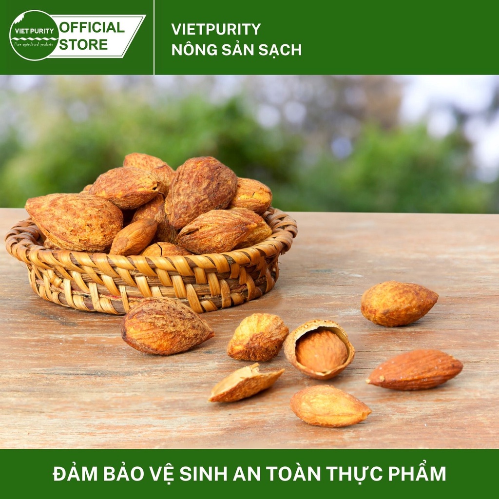 Hạt hạnh nhân rang bơ 500g vietpurity vỏ mỏng - ảnh sản phẩm 5