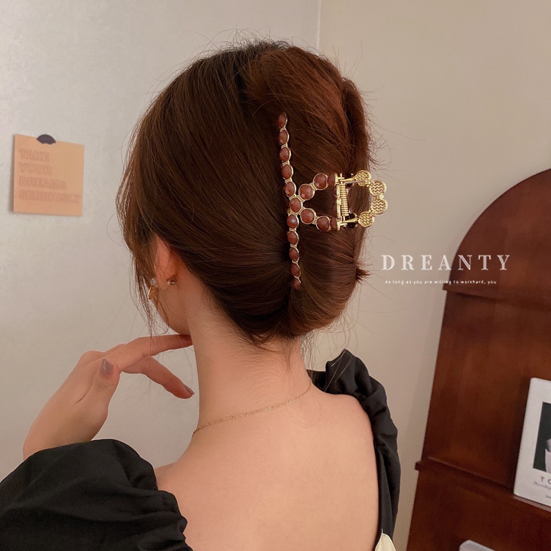 Kẹp Kim Loại Hình Học Đơn Giản Thời Trang Cao Cấp