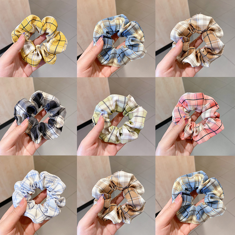 Dây Buộc Tóc Co Giãn Kẻ Sọc Kiểu Hàn Quốc Xinh Xắn Cho Nữ