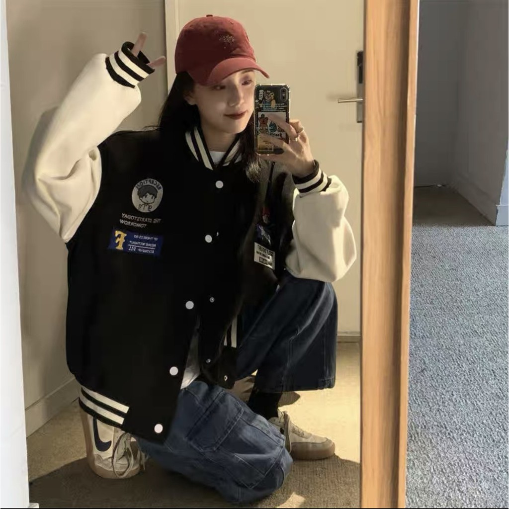 Áo Khoác Bomber Lót Nỉ Dày Cực Ấm - Áo Khoác Bóng Chày | BigBuy360 - bigbuy360.vn