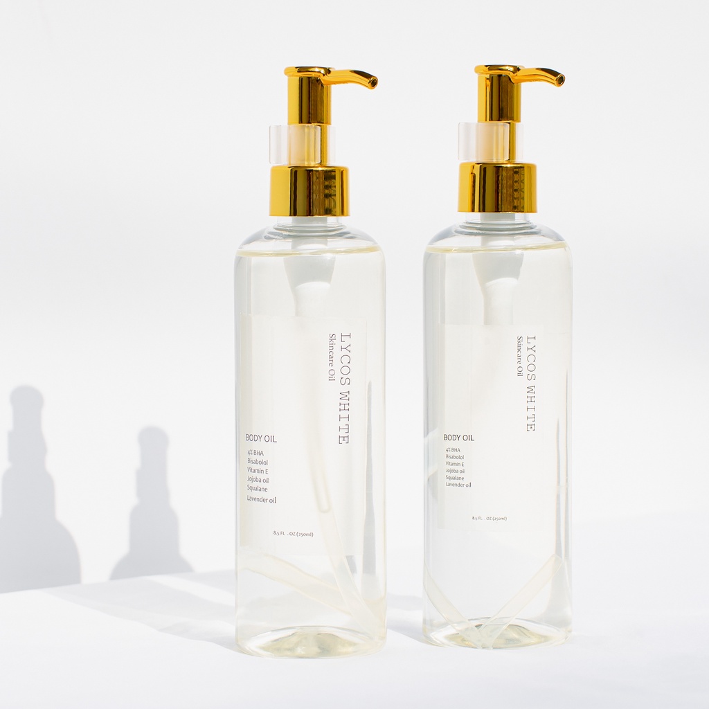 Body Oil 4% BHA 150ml Và Body Cream Light 100g Lycos White