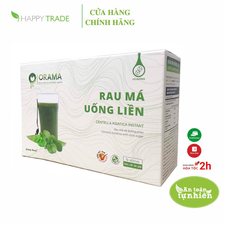 [Mã BMLTA50 giảm đến 50K đơn 99K] Bột rau má uống liền đường phèn Quảng Thanh hộp 10 gói