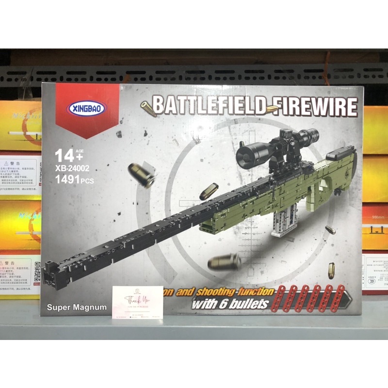 Đồ chơi lắp ráp XINGBAO 24002 Mô Hình AWM Sniper Rifle Tỉ Lệ 1:1 - Xếp hình thông minh