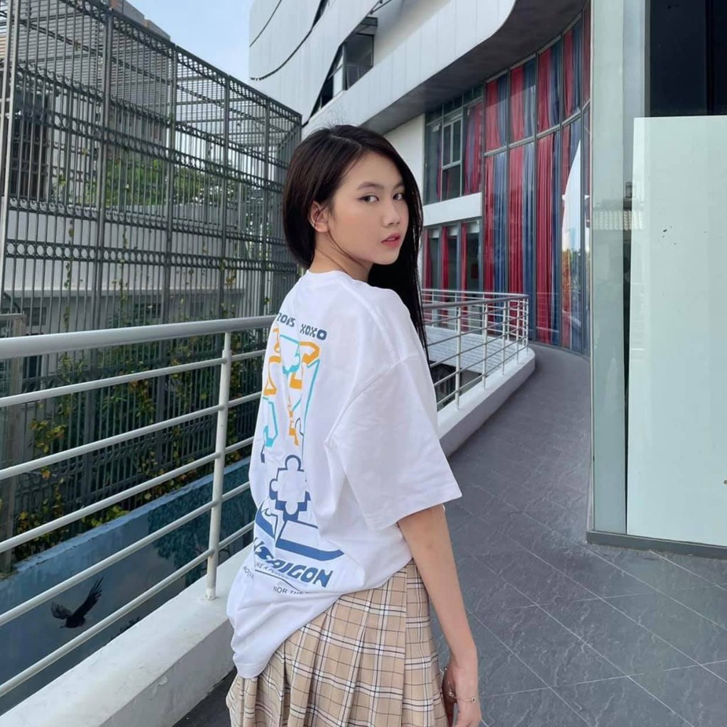 Áo thun LEVENTS ghép hình Form Rộng Tay lỡ | BigBuy360 - bigbuy360.vn