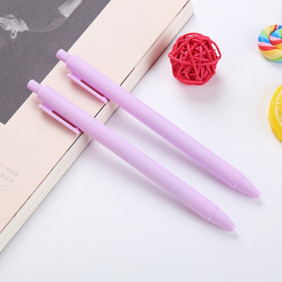 Bút bi bấm nhiều màu macaron dễ thương 0.5mm mực đen ROSESHOP (C29)