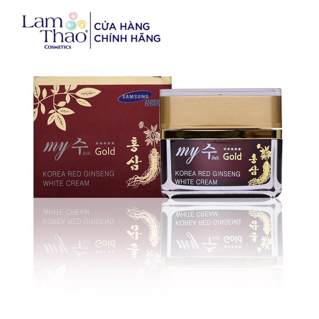 Kem Sâm Dưỡng Ẩm Và Sáng Da My Gold Korea Red Ginseng White Cream