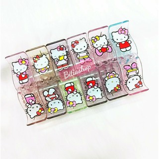 Lố 12 Kẹp Tóc Càng Cua 3 Răng 5 Răng Kitty