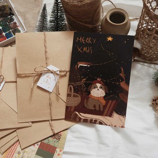Thiệp Giáng Sinh vẽ tay