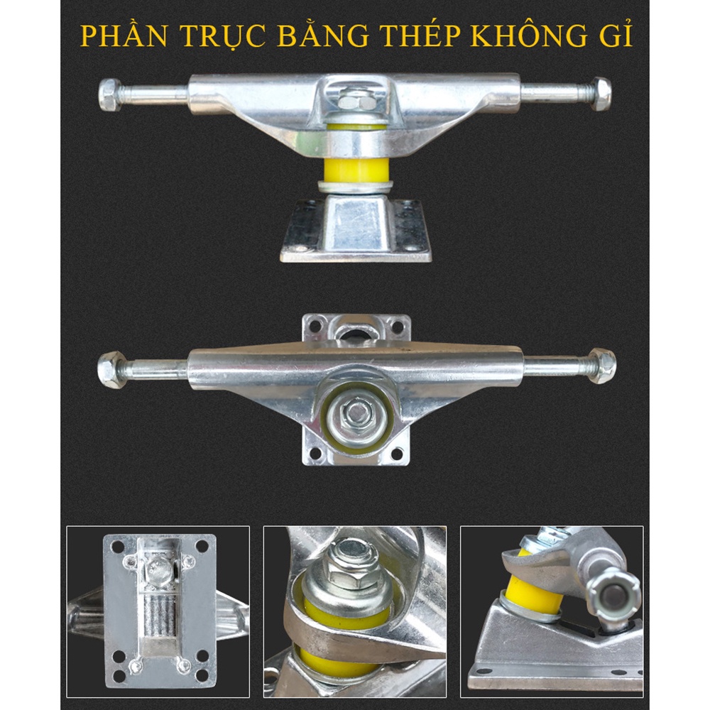 Ván trượt thể thao, ván trượt thi đấu cỡ lớn, ván trượt Skateboard cao cấp an toàn và chắc chắn