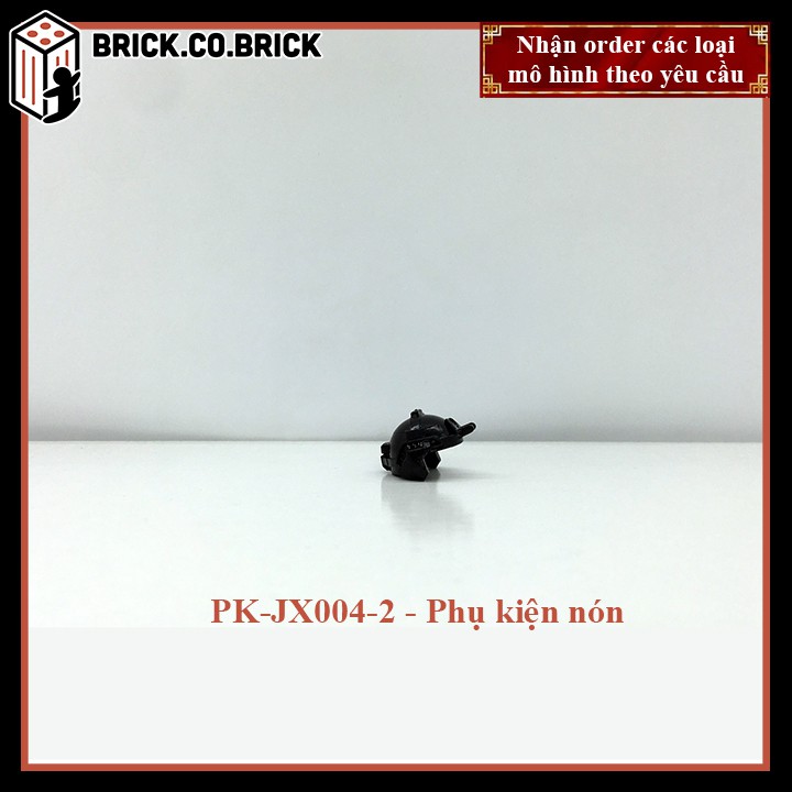 Phụ kiện MOC Army- Mũ Nón  - Đồ chơi lắp ráp minifig và non-lego mô hình sáng tạo trang trí quân đội- PK-JX004-2