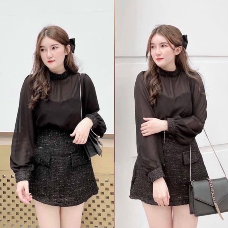 SET ÁO TAY PHỒNG KÈM CHÂN VÁY