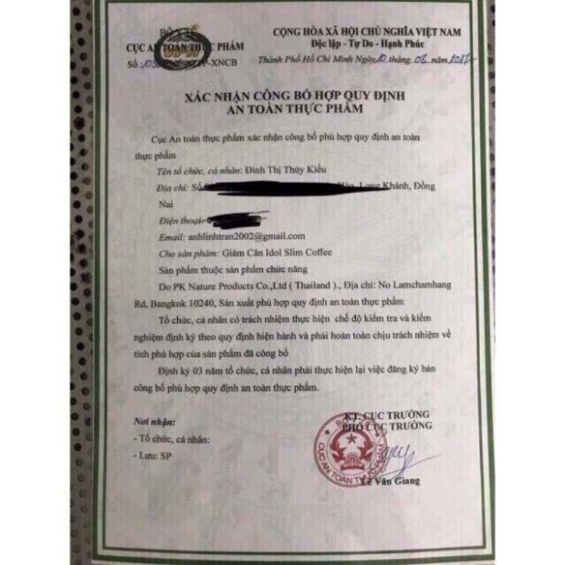 Combo 2  Hộp Cà Phê Giảm Cân Idol Slim Coffee x2 Thái Lan