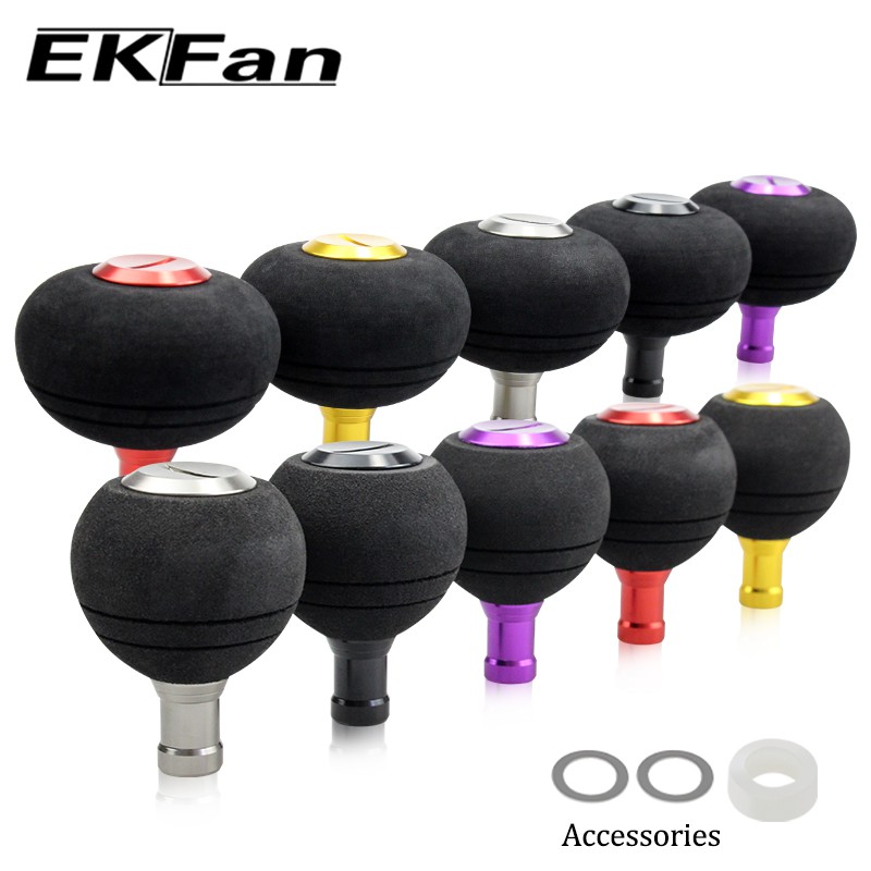 EKfan Fishing Reel Handle EVA Knob 40 / 50MM để Spinning Reel Fishing Rocker Knob For shimano và Daiwa Spinning Reel bộ phận