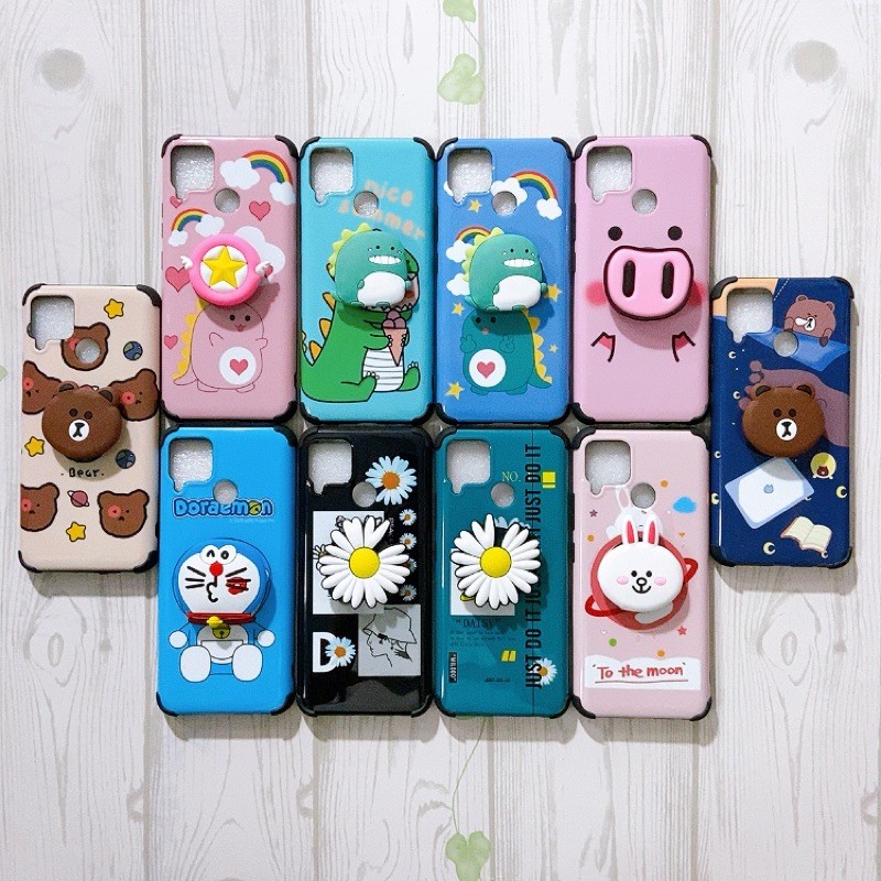 Ốp lưng kèm Pop Realme 5/ 5S /C3 / 5i/6i/Realme C12/C15/Realme C20/Realme C17/Realme 7i/C11 2021