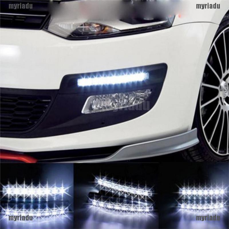 Đèn Định Vị Ban Ngày 8 Led Drl Cho Xe Hơi