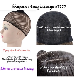 Tóc giả nguyên đầu xù dài