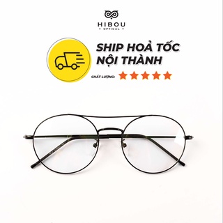 Gọng Kính Cận Phi Công Nam Nữ GT145 Thời Trang Hibou Optical (Tặng hộp và khăn)