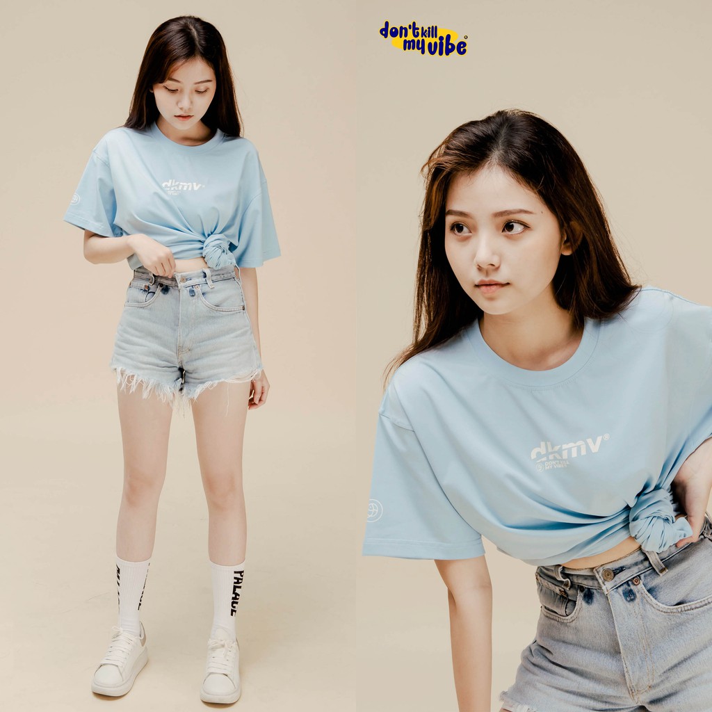 [Mã WASKT304 giảm 15% tối đa 30K đơn 99K] [Hình thật/Có sẵn] DKMV Áo thun màu xanh nhạt | DKMV Light Blue Logo Tee | BigBuy360 - bigbuy360.vn