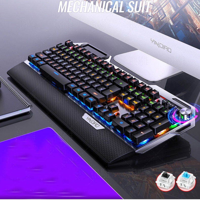 [VIDEO THẬT] Bàn Phím Cơ R909 Gaming cao cấp, Full chế độ led, Nhấn phím tạch tạch chuẩn cơ BH 12T | BigBuy360 - bigbuy360.vn