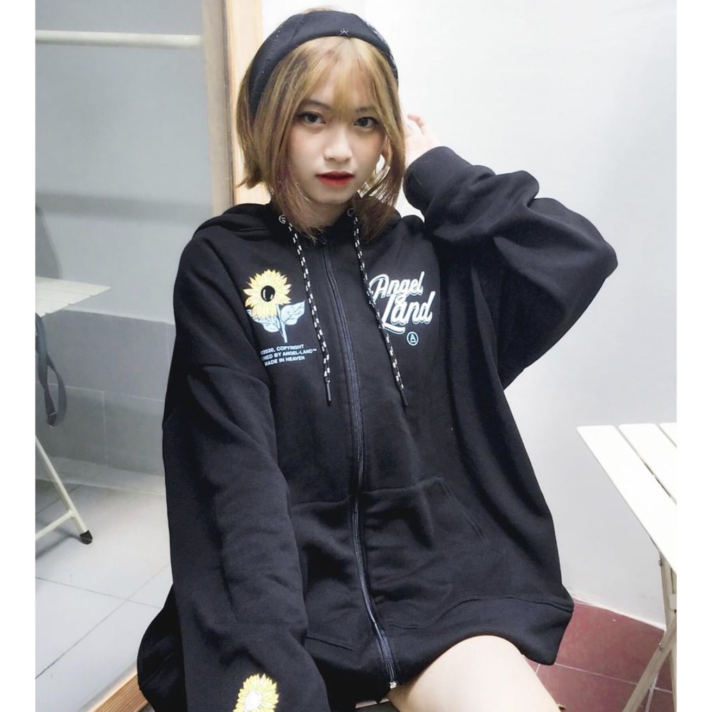 Áo Angel-Land chính hãng Cupid zip hoodie