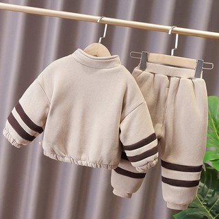 Bộ Nỉ Bông Cho Bé, Bộ Cổ Khóa Túi Cực Ấm Cho Bé từ 8-28kg MINKY BABY