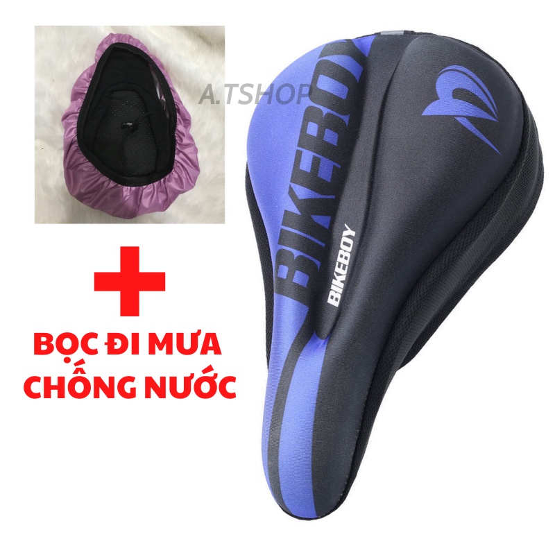 Bọc yên xe đạp thể thao Bike Boy chất lượng mềm mại tặng kèm bọc mưa chống thấm nước cho yên