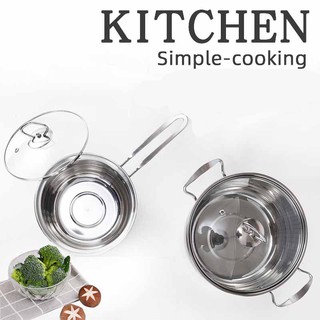 Bộ 2 Nồi Inox Nồi Nấu Lẩu Inox Cao Cấp Size Dùng Bếp Từ,bếp Hồng Ngoại,bếp Gas