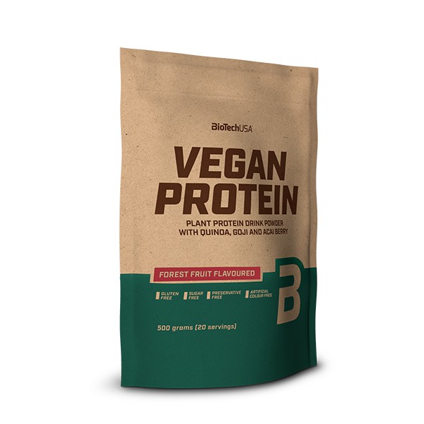 [Mã 66FMCGSALE hoàn 8% xu đơn 500K] Whey Protein Thực Vật Vegan Protein BiotechUSA 500g