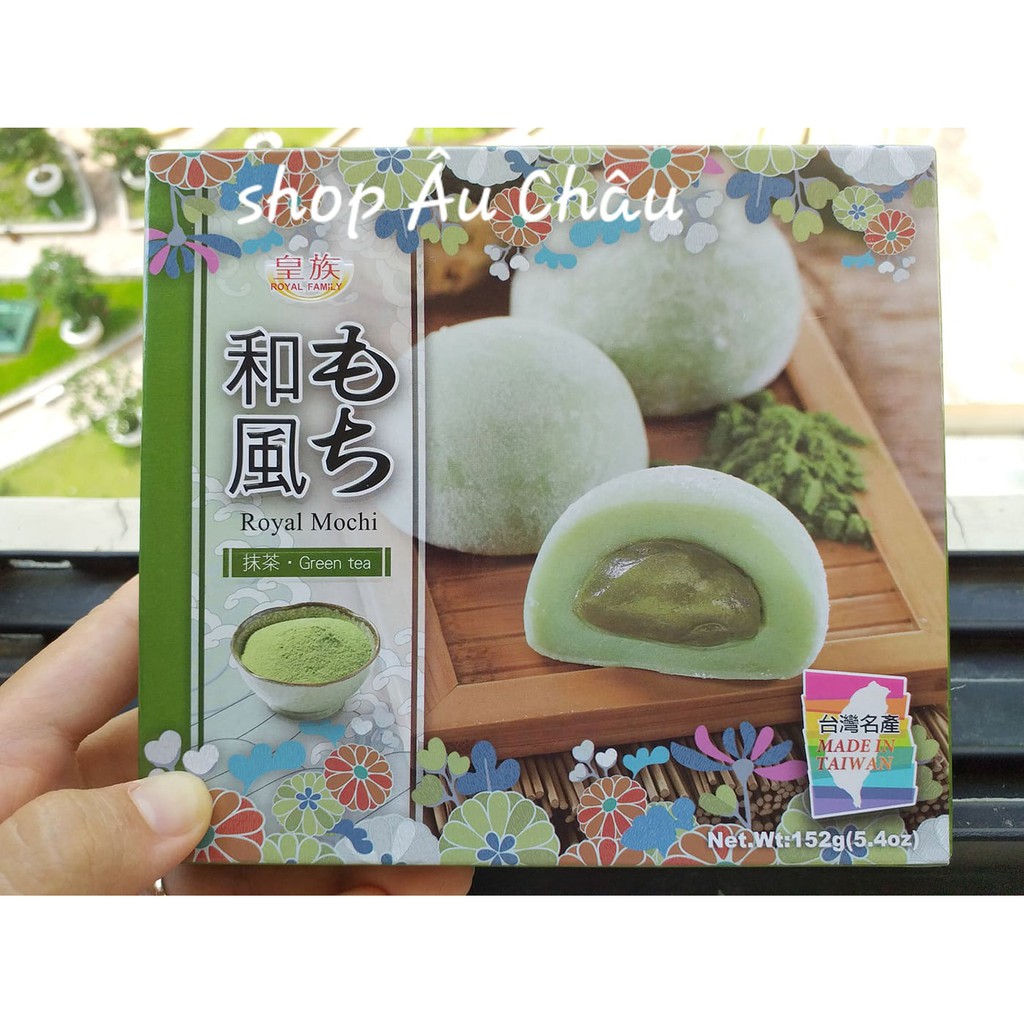 Bánh Mochi Trà Xanh Matcha Royal Familly Đài Loan 152g 4 bánh