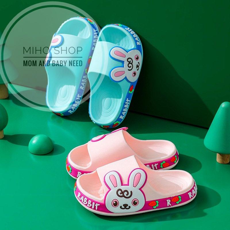 Dép Bánh Mì Quai Ngang Thỏ Rabbit Cao Cấp Dẻo Mềm Êm Chân Cho Bé Trai Bé Gái